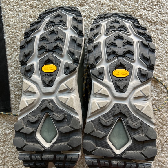 Hoka Men Kaha 2 low GTX Thyme/Radiant Yellow Vibram GORE-tex Size 9 - Picture 11 of 12